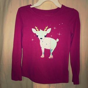 Girls winter fashion long sleeved shirt